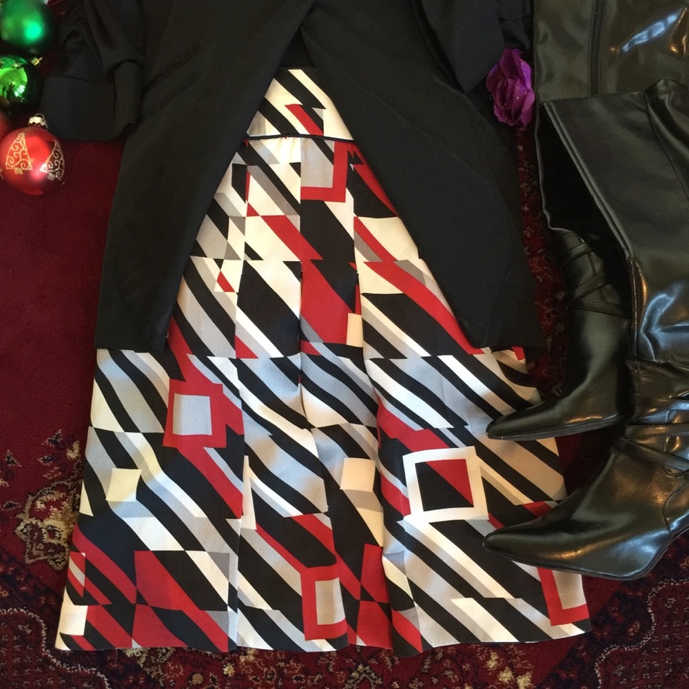 Vintage Ann Taylor Pleated Silk Skirt